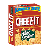 Sunshine Cheez-It white cheddar baked snack cheddar, family size Left Picture